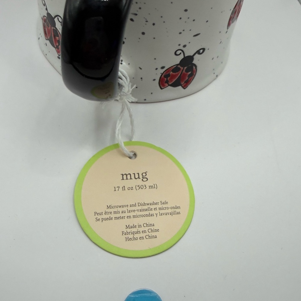 Ladybug Mug - Black and Red - Picture 3 of 3